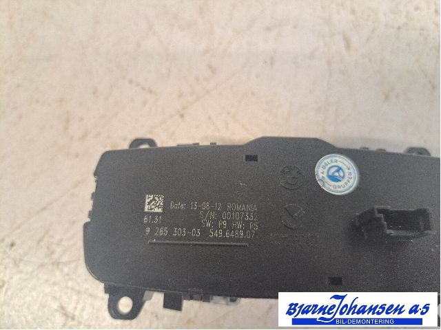 Bryter lys til BMW 1-Serie 2011-2015 (Fase 1) (F20/F21) (F20/F21) (BMW|61316847512|)