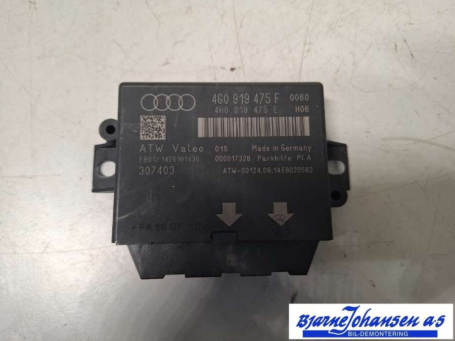 Styreenhet parkering til Audi A8 2010-2013 (Type III, Fase 1)  (AUDI|4G0919475F|4G0919475G)