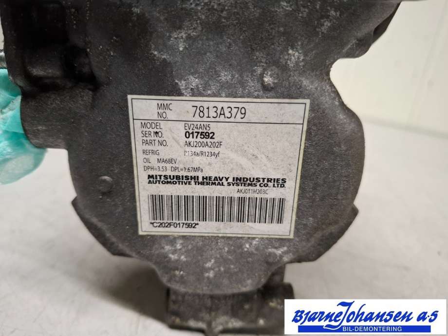 Aircondition kompressor til Mitsubishi Outlander 2015-->> (Type III, Fase 2) (MITSUBISHI|7813A784||7813A379)