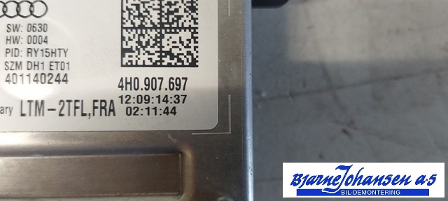 Styreenhet diverse til Audi A8 2010-2013 (Type III, Fase 1)  (4H0907697|)