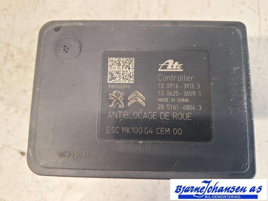 ABS sentral til Peugeot 2008 2013-2019 (Type I)  (PEUGEOT|1674177680|1636317680|9822654880)