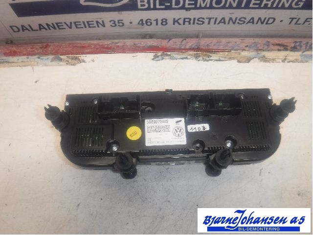 Varmeapparat betjening til VW e-Golf 2014-2017 (Fase 1) (VOLKSWAGEN|5GE907044AD|)