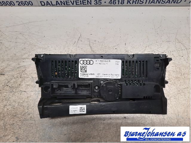Varmeapparat betjening til Audi A4 2007-2014 (Type IV) (B8) (B8) (AUDI|8K1907115H|)