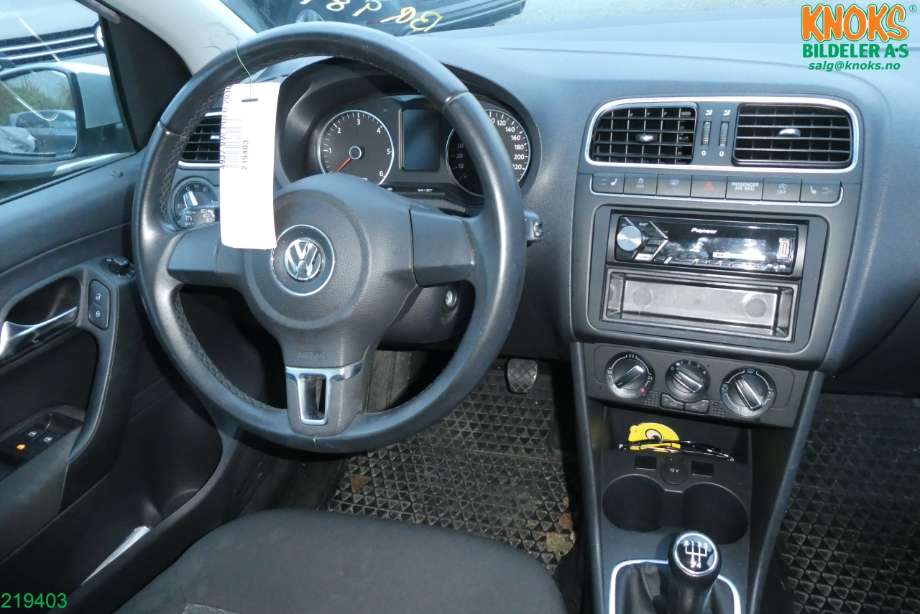 VW Polo 2009-2014 (Type V, Fase 1) , Motorkode: CFWA, Girkassekode: MNY