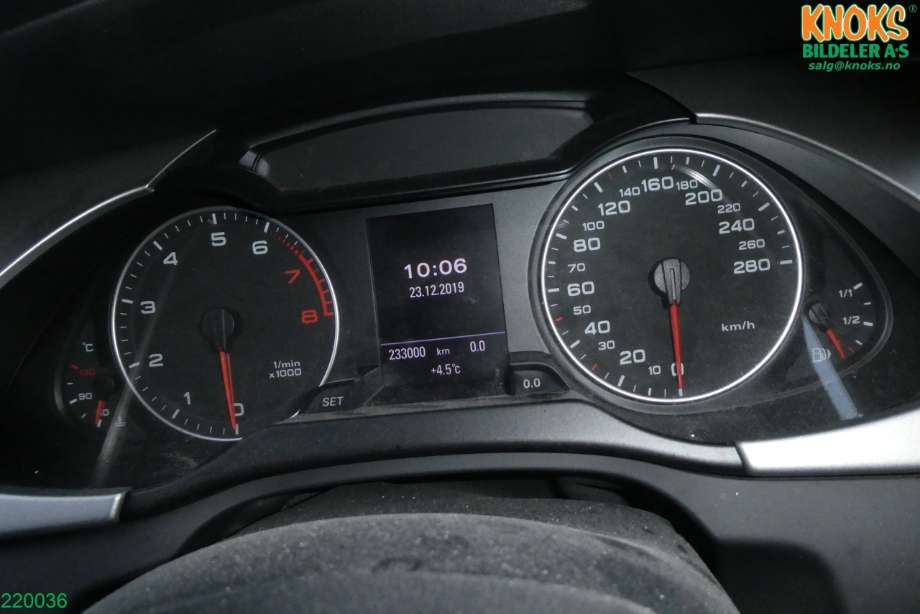 Audi A4 2007-2014 (Type IV) (B8) (B8), Motorkode: CDNC, Girkassekode: KCA
