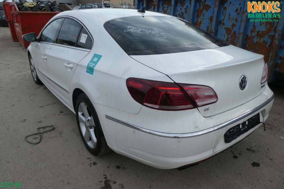 VW CC 2012-2014 (PASSAT CC) (PASSAT CC), Motorkode: CFGB, Girkassekode: PBE