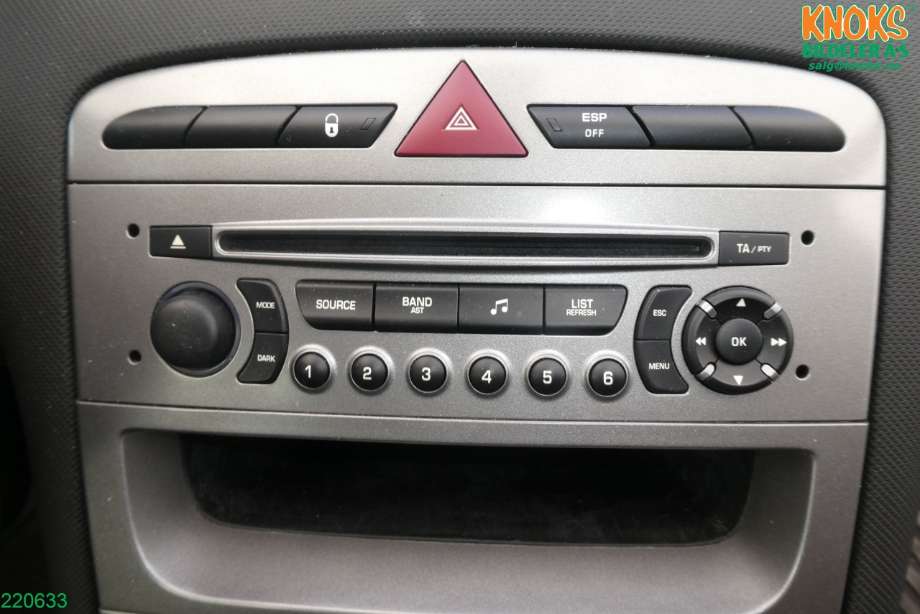 Peugeot 308 2011-2013 (Type I, Fase 2) , Motorkode: 9HR, Girkassekode: 
