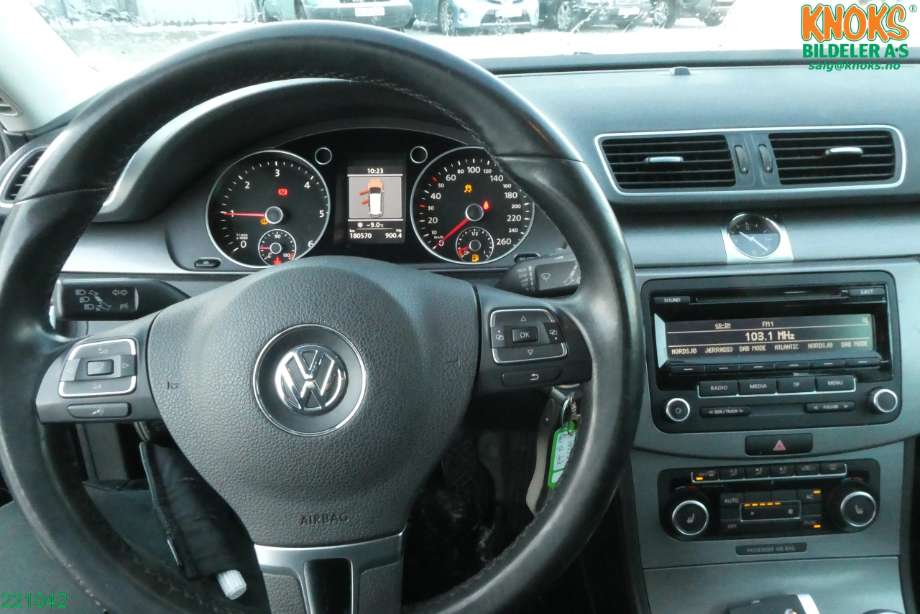VW Passat 2011-2015 (B7) (B7), Motorkode: CFFB, Girkassekode: NFU