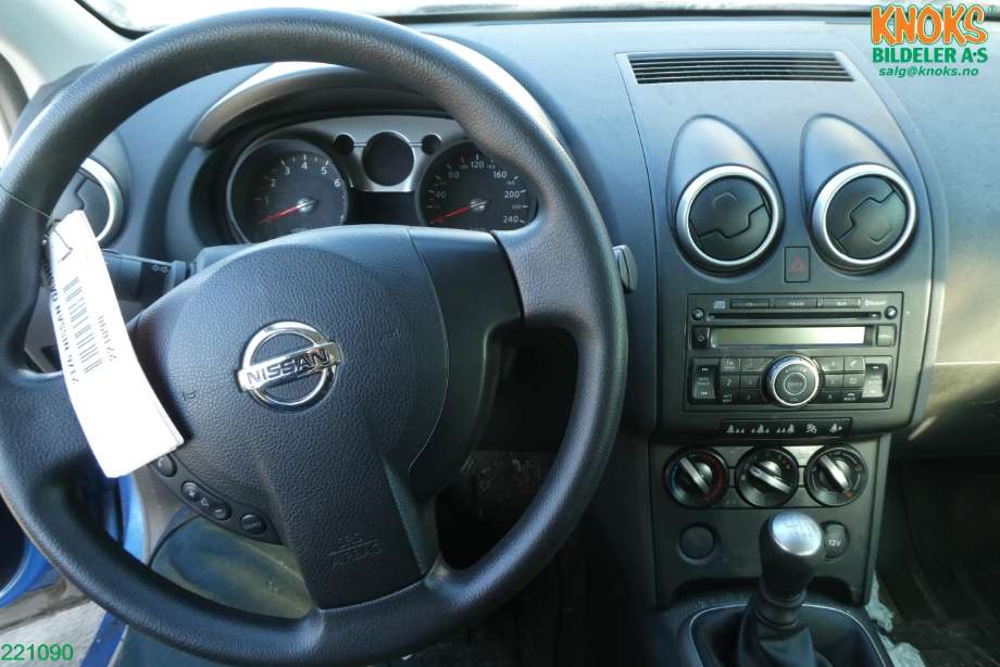 Nissan Qashqai 2007-2010 (Type I, Fase 1) , Motorkode: MR20DE, Girkassekode: 