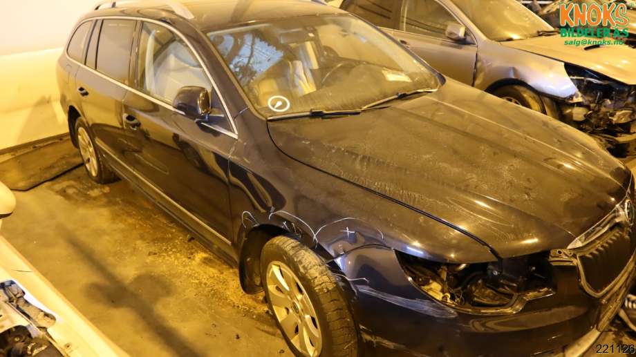 Škoda Superb 2008-2015 (Type II) , Motorkode: CFFB, Girkassekode:
