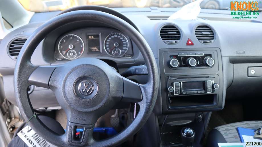 VW Caddy 2010-2015 (Type III, Fase 2) , Motorkode: CAYD, Girkassekode: 