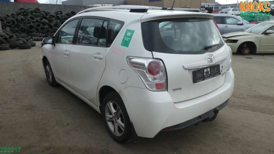 Toyota Verso 2009-2016 (Type III) , Motorkode: 1AD-FTV, Girkassekode: EA65