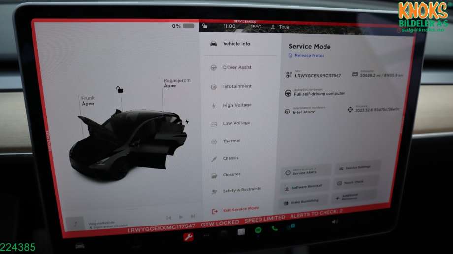 Tesla Model Y 2021-2024 (Type I) , Motorkode: 3DU, Girkassekode: