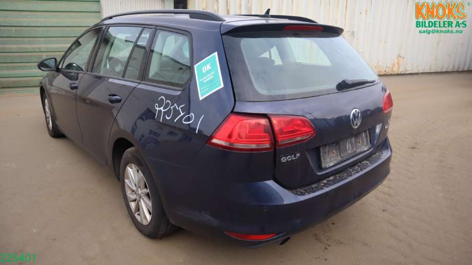 VW Golf VII 2012-2017 (Fase 1) , Motorkode: CXXB, Girkassekode: QHU