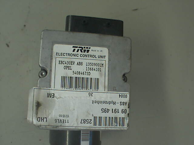 ABS sentral til Opel Vectra C 2002-2005 (Type I)  (OPEL|13663913|13664101)