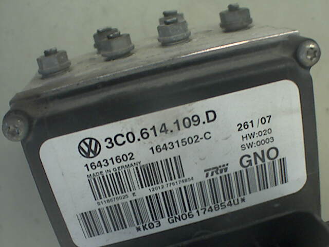 ABS sentral til VW Passat 2005-2010 (B6) (B6) (VOLKSWAGEN|3C0614109D|)