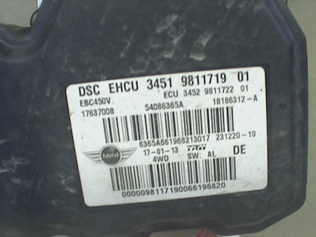 ABS sentral til Mini Countryman, 2010-2016 (R60) (R60) (MINI|34519813831)