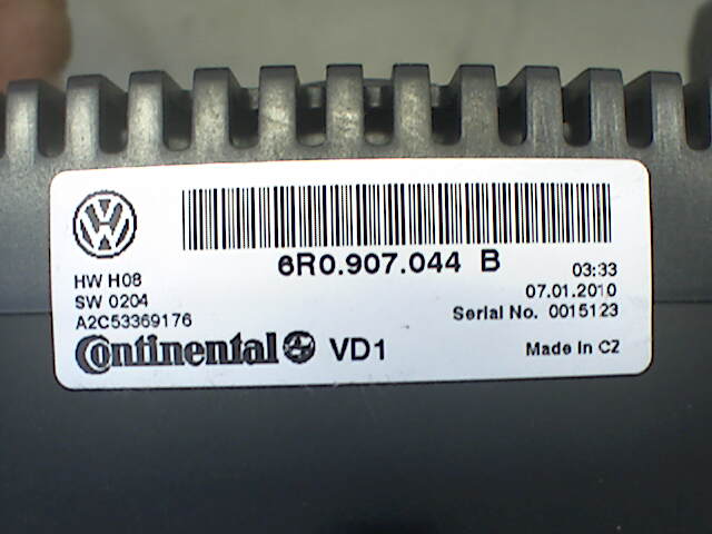 Varmeapparat betjening til VW Polo 2009-2014 (Type V, Fase 1)  (VOLKSWAGEN|6R0907044B|)