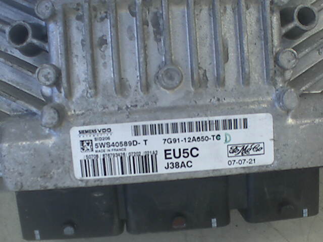 Styreenhet motor til Ford S-Max 2006-2010 (Type I, Fase 1) (FORD|7G9112A650TC|5WS40589DT|)