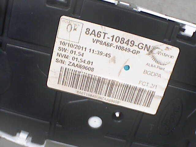Instrumentpanel til Ford Fiesta 2008-2012 (Type VI, Fase 1)  (FORD|CU6T-10849-GD|1786854|)