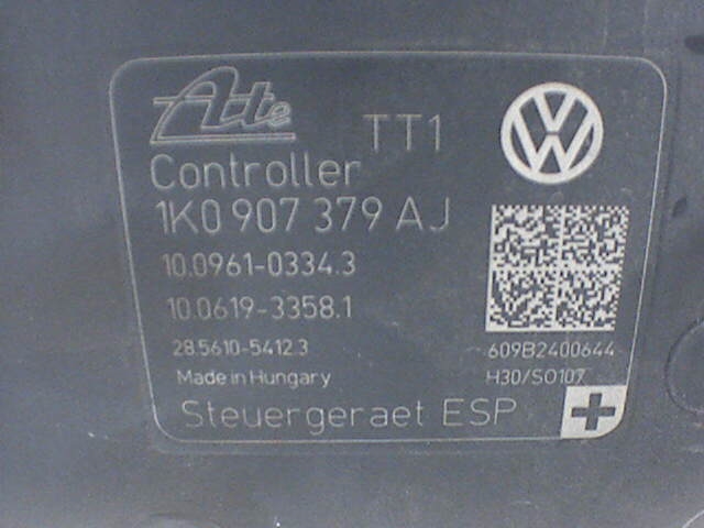 ABS sentral til VW Golf, Plus/Cross 2009-2013 (Fase 2) (VOLKSWAGEN|5Q0 614 517 T|)