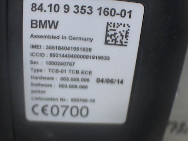 Bilstereo diverse til BMW i3 2013-2022  (BMW|84109353160|)