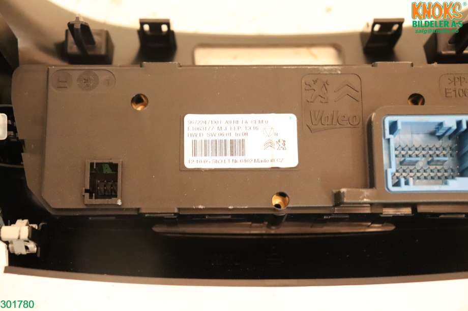 Varmeapparat betjening til Peugeot 208 2012-2019 (Type I) (PEUGEOT|96 722 471 XU|)