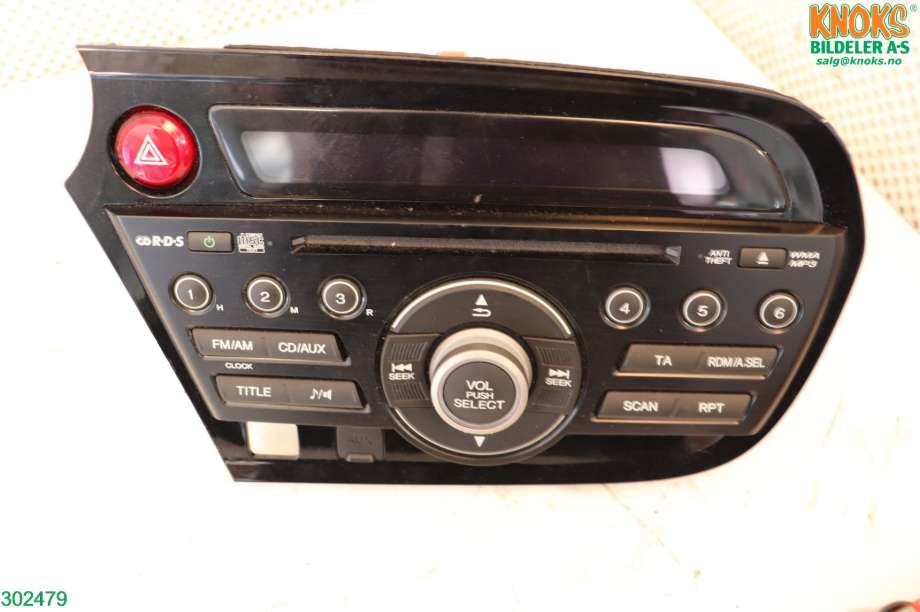 Bilstereo til Honda Insight, 2009-2013  (HONDA|39100TM8E01ZA)