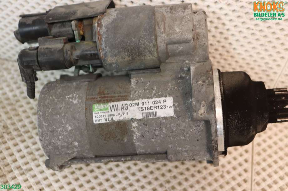 Starter diesel til VW Touran 2010-2015 (Type I, Fase 3)  (VOLKSWAGEN|02M 911 024 P|)