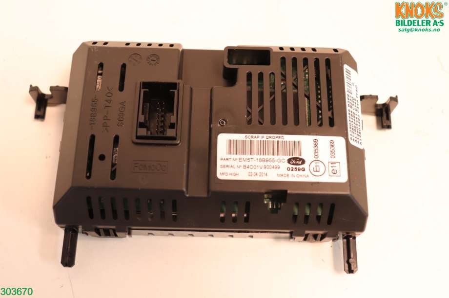 Multimedia display (MCU - Media Controller Unit) til Ford Focus 2011-2014 (Type III, Fase 1)  (FORD|2015325|)