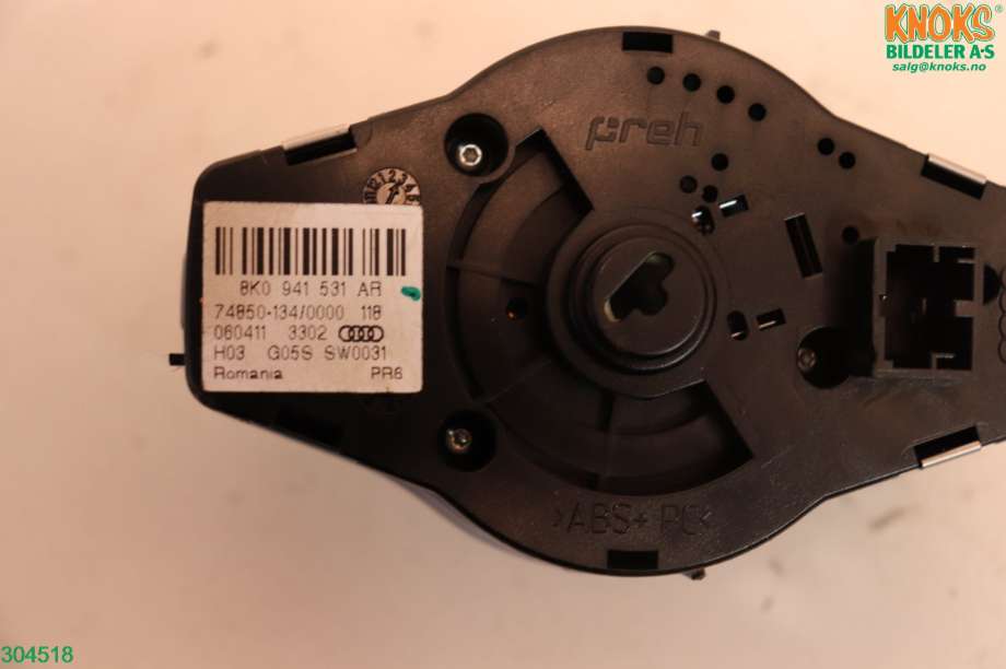 Bryter lys til Audi A4 2007-2014 (Type IV) (B8) (B8) (AUDI|8K0 941 531 AR|)