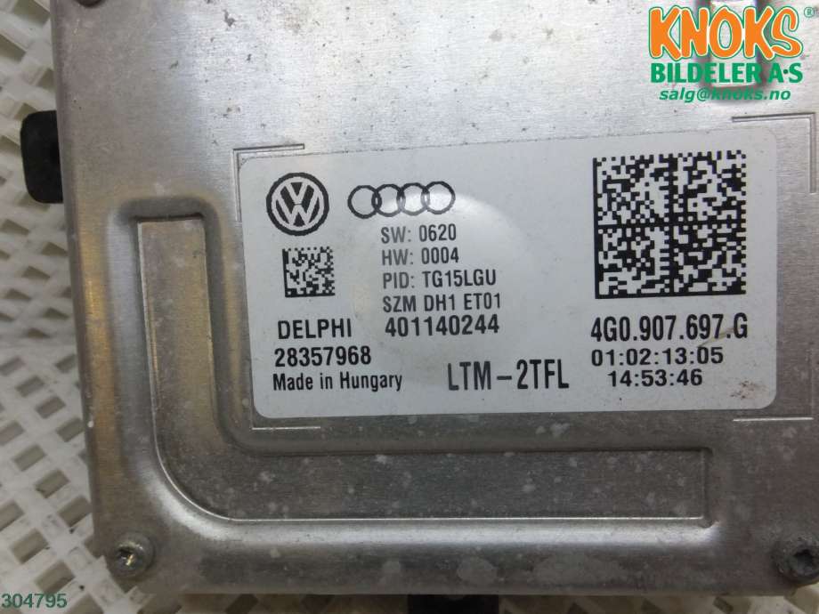 Styreenhet diverse til VW Transporter / Caravelle 2009-2015 (Fase 2) (T5) (T5) (VOLKSWAGEN|4G0907697F|)