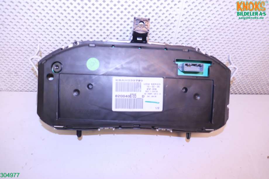 Instrumentpanel til Renault Megane 2006-2009 (Type II, Fase 2)  (RENAULT|8200720313|)