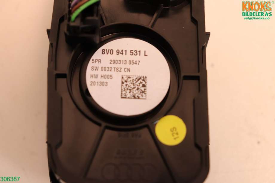 Bryter lys til Audi A3 2012-2016 (Type III, Fase 1) (AUDI|8V0 941 531 L|)