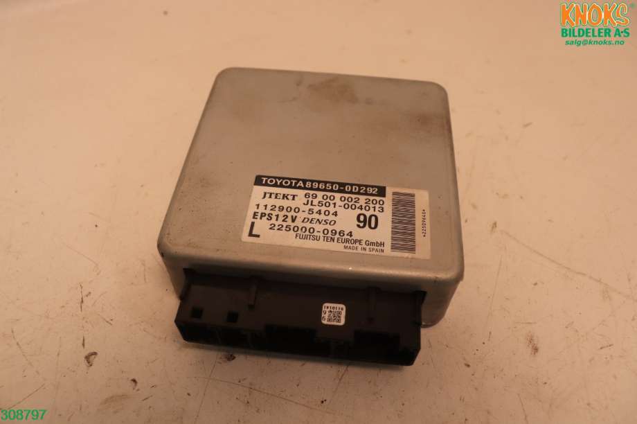 Styreenhet servo til Toyota Yaris, 2012-2014 (Type III, Fase 1)  (TOYOTA|896500D292)
