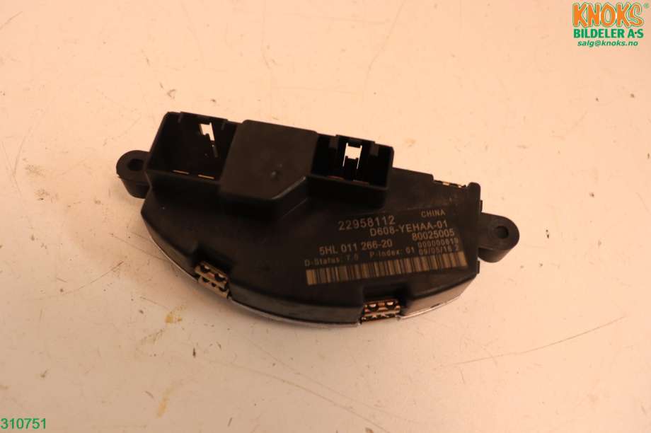 Varmeapparat motstand til Chevrolet Bolt 2016-->>  (CHEVROLET|22958112|)