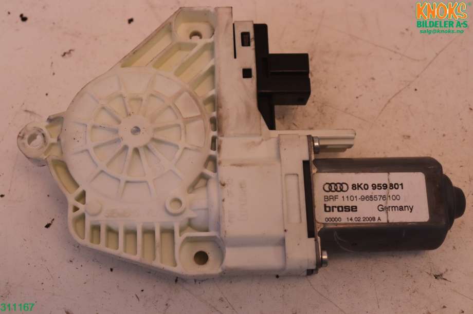 Ruteheis venstre til Audi A4 2007-2014 (Type IV) (B8) (B8) (AUDI|8T0 959 801 B|)