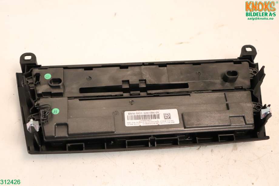 Varmeapparat betjening til BMW 1-Serie 2011-2015 (Fase 1) (F20/F21) (F20/F21) (BMW|64 11 9 287 337|)