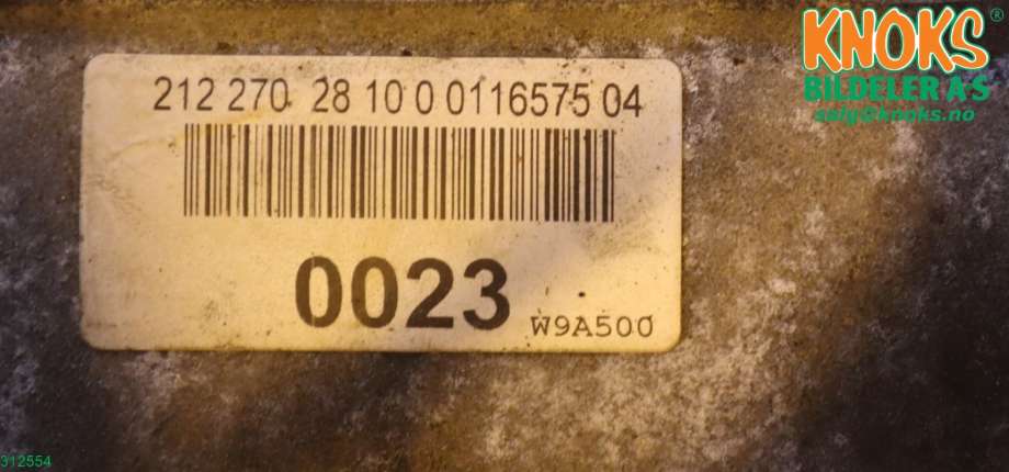 Girkasse automat til Mercedes E-Klasse 2013-2016 (Fase 2) (W212) (W212) (MERCEDES|2122702810|)