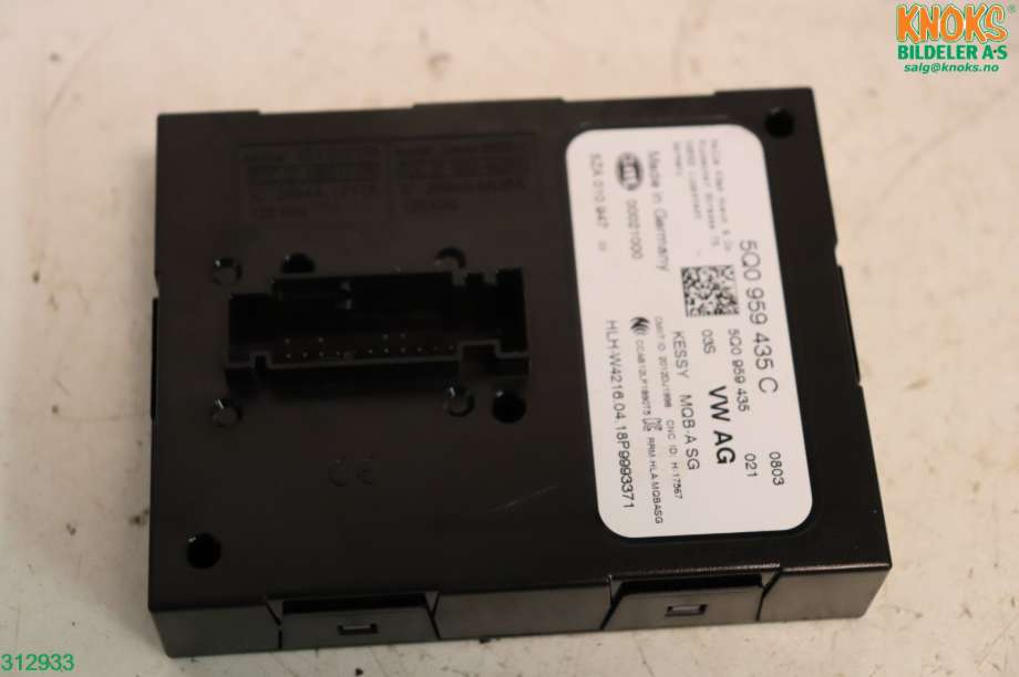 Styreenhet nøkkelfri/keyless til Audi A3 2016-2020 (Type III, Fase 2)  (AUDI|5Q0 959 435 C|)