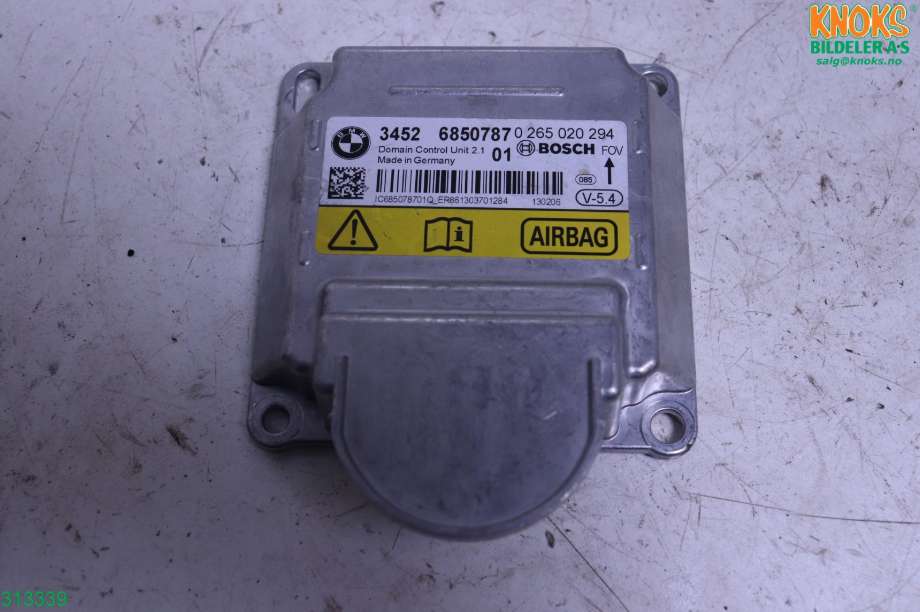 Airbag elektronikk til BMW 5-Serie, 2010-2017 (F10/F11) (F10/F11) (BMW|65 77 9 461 916)