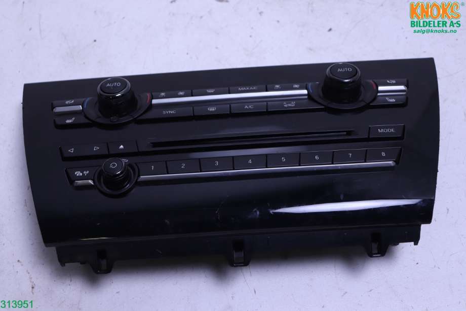 Varmeapparat betjening til BMW X5, 2013-2018 (F15) (F15) (BMW|64 11 9 388 811)