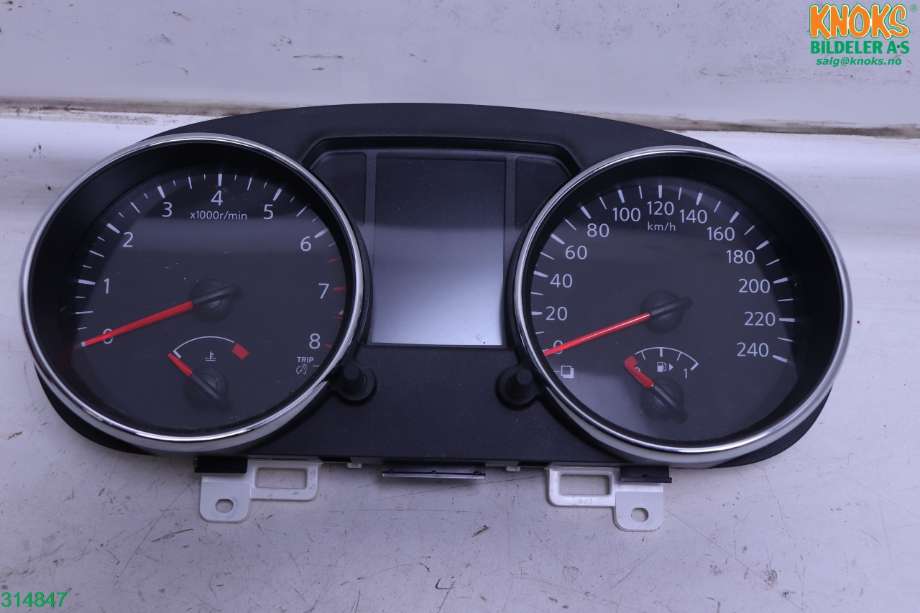 Instrumentpanel til Nissan Qashqai, 2010-2014 (Type I, Fase 2)  (NISSAN|24810BR01B)