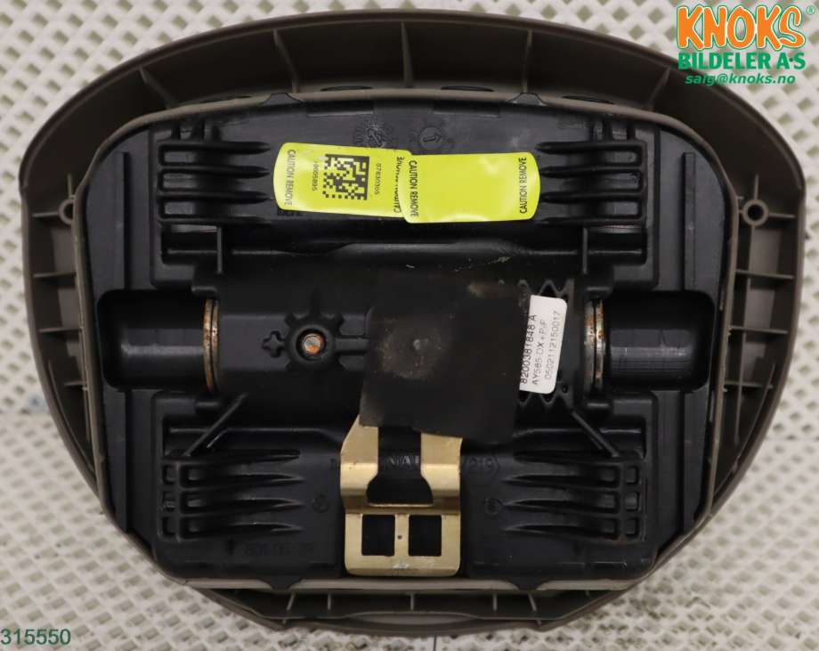 Airbag rattpute til Renault Megane 2003-2005 (Type II, Fase 1)  (8200381848A|)