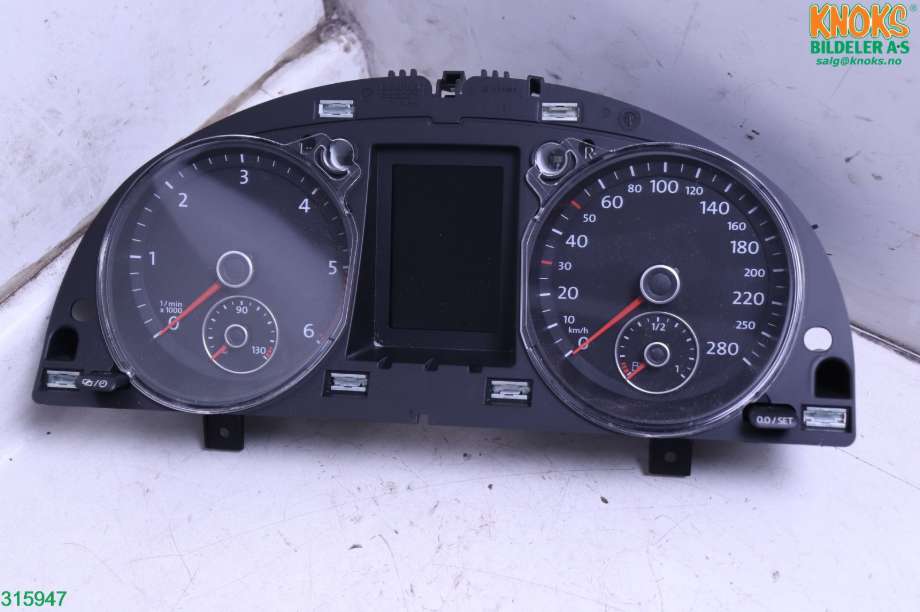 Instrumentpanel til VW CC, 2012-2014 (PASSAT CC) (PASSAT CC) (VOLKSWAGEN|3C8 920 870 NX)