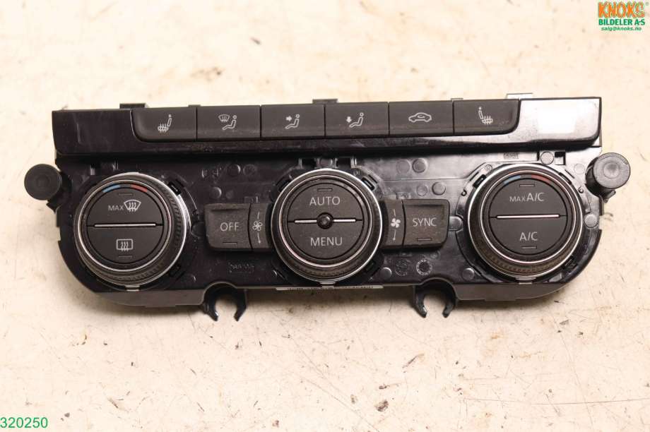 Varmeapparat betjening til VW e-Golf 2017-2020 (Fase 2) (VOLKSWAGEN|5GE 907 044 AN|)