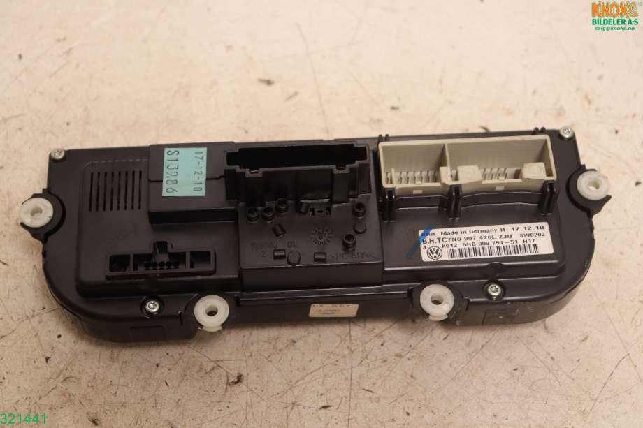 Varmeapparat betjening til VW Caddy 2010-2015 (Type III, Fase 2)  (VOLKSWAGEN|7N0 907 426 CA|)