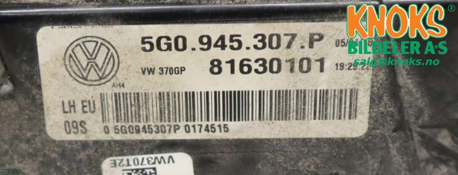 Baklykt venstre indre til VW Golf VII 2012-2017 (Fase 1)  (5G0 945 307 P|)