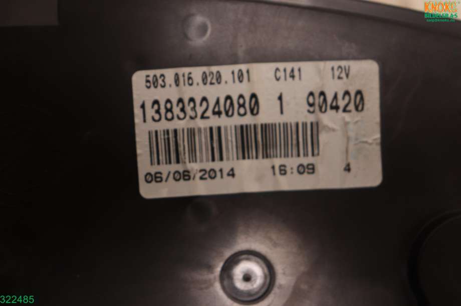 Instrumentpanel til Peugeot Boxer 2014-->> (Type III, Fase 2) (PEUGEOT|16 167 939 80|)