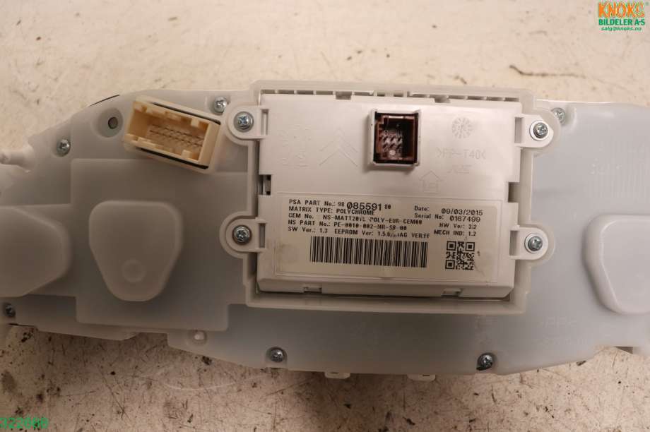 Instrumentpanel til Peugeot 2008 2013-2019 (Type I) (PEUGEOT|98 226 333 80|)